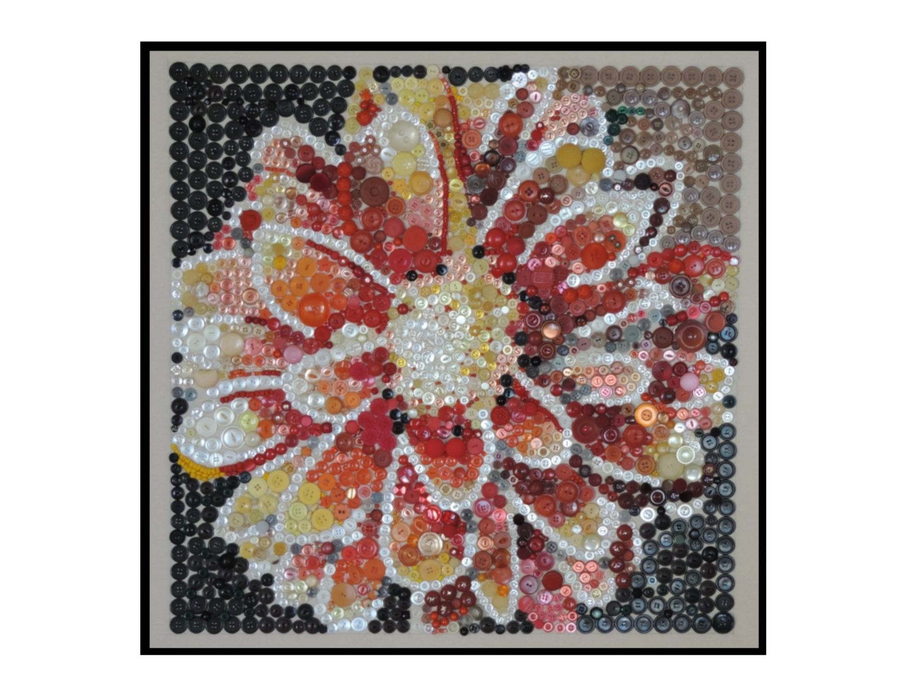 Helene is a visual artist currently working in mixed media, specifically mosaics created from recycled buttons and beads hand-sewn onto canvas. She has exhibited in venues including West Windsor Arts Center, Mercer County Artists, New Hope Arts Center, Artists of Yardley, Capital Health at Hopewell, and others.