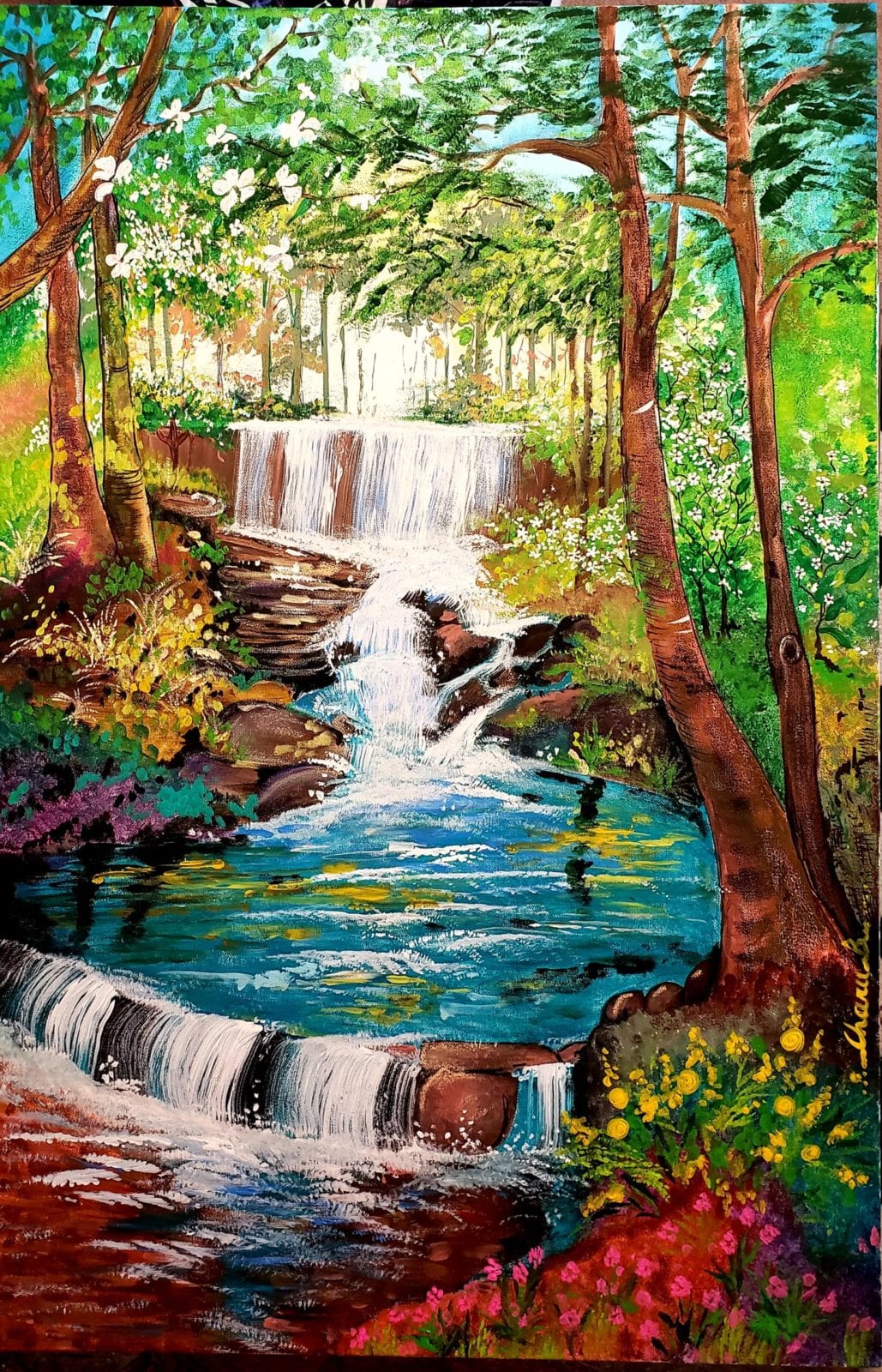 I am a self taught artist who believes that art  has to be created from  the soul and speak to the soul. I am an impressionist and expressionist   who loves to create happy vibrant positive paintings on canvas via  acrylics and/or mixed media.i believe that out of the box is always  within reach.