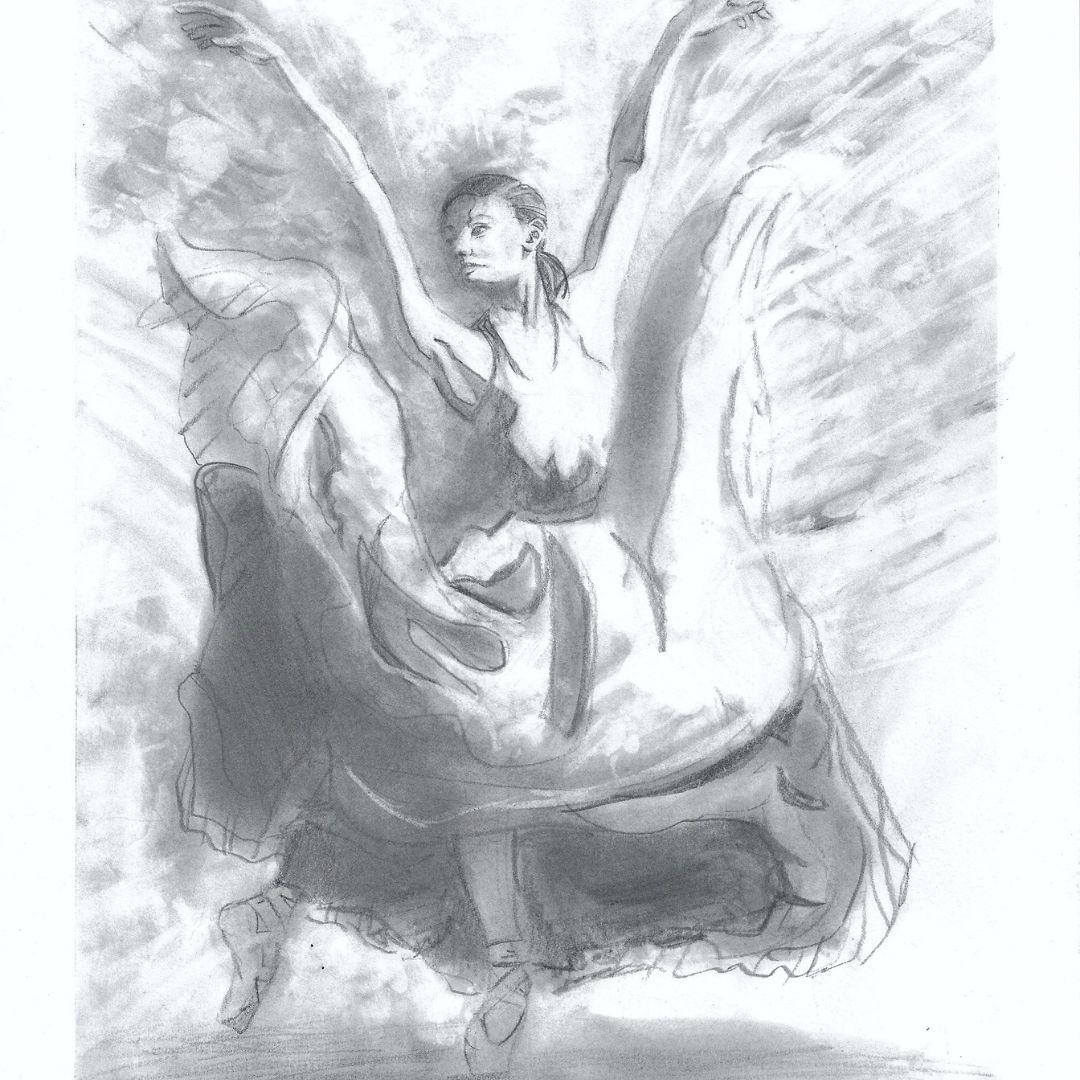 Drawing of a ballerina 