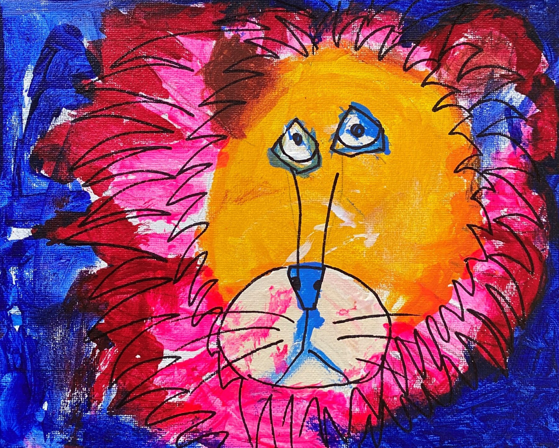 Watercolor Lion by Mingyu
